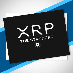 XRP Der Standard-Zitat Crypto Meme Cryptowährung Postkarte