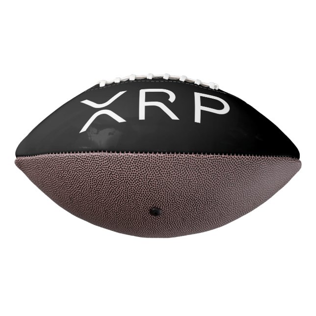 XRP Full Logo Black Football (Gedreht 270)