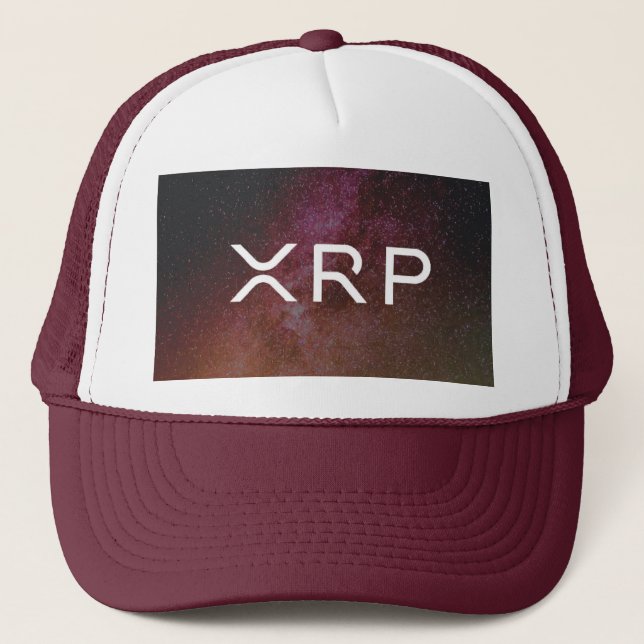 xrp, kastanienbraune Hutkappe der Kräuselung Truckerkappe (Vorderseite)