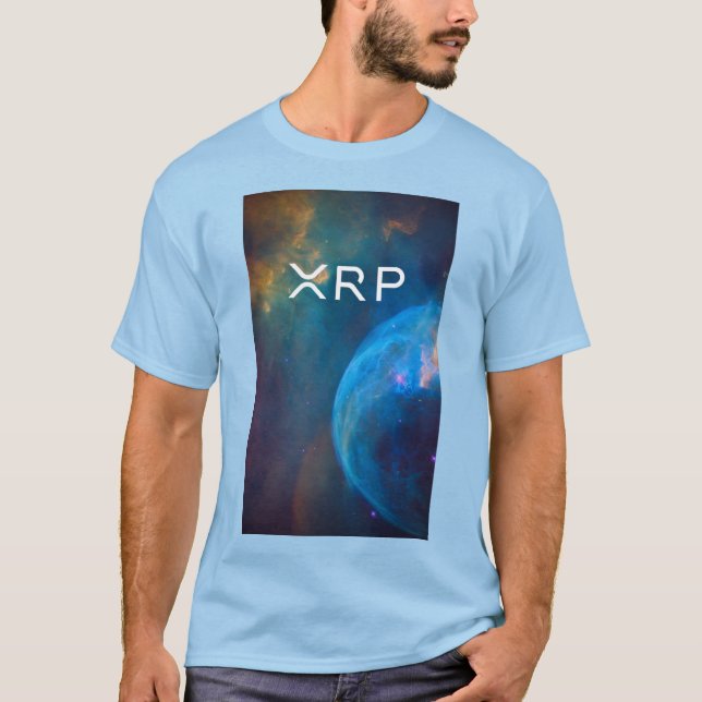 xrp, Kräuselung, Kunstblaut-shirt T-Shirt (Vorderseite)