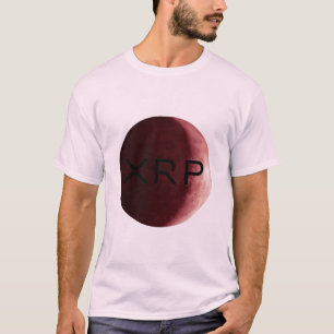 xrp, Kräuselung, rotes Mondlogot-shirt T-Shirt