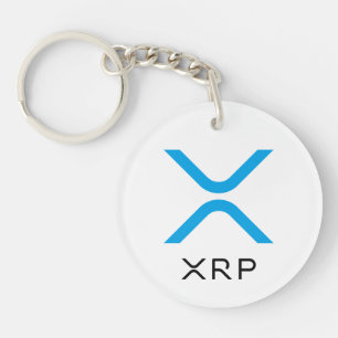 XRP Kräuselungs-blauer u. schwarzer des Logo- Schlüsselanhänger