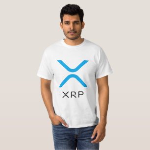 XRP Kräuselungs-blaues u. schwarzes Wert-Shirt de T-Shirt