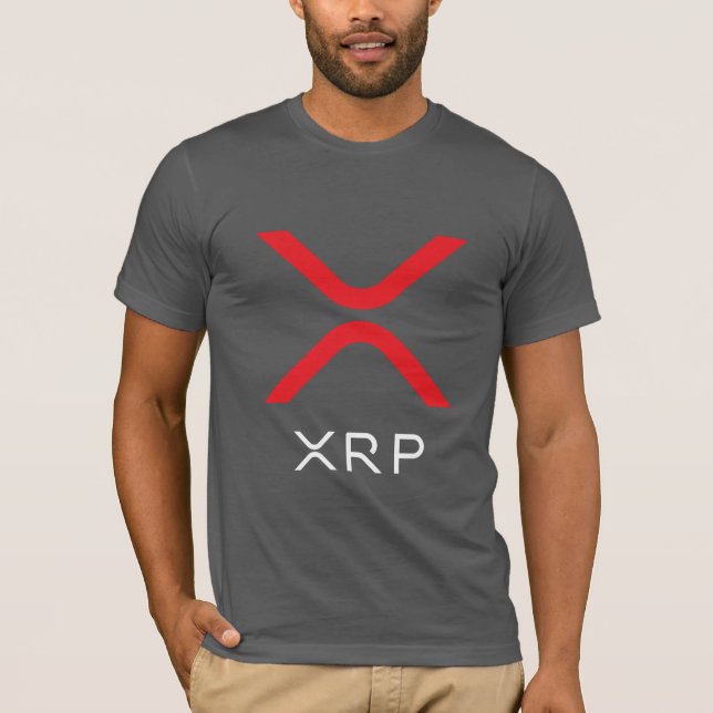 XRP Kräuselungs-rotes u. weißes Fußball-Shirt des T-Shirt (Vorderseite)