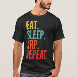 Xrp Krypto, Essen Schlaf Xrp Wiederholen T-Shirt
