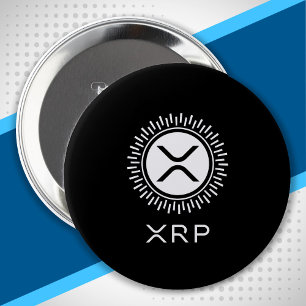 XRP Kryptowährung Krypto Decorative Circle Logo Button