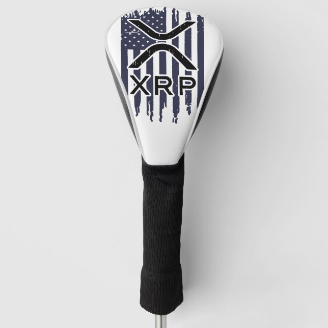 XRP Kryptowährung USA Golf Headcover (Vorderseite)