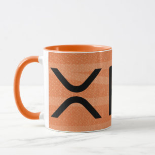 xrp, orange Tassenschale der Kräuselung Tasse