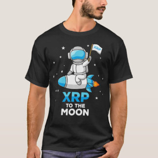 XRP Rakete zum Mond HODL rp bis zur Mondkrypta T-Shirt