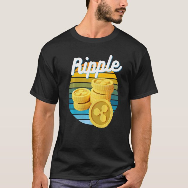 Xrp Ripple Cryptowährungs-Blockchain Nft Bitcoin H T-Shirt (Vorderseite)