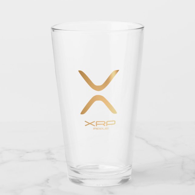 XRP - Ripple (Gold) Glas (Vorderseite)