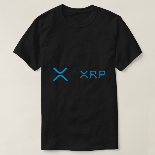 XRP RIPPLE NEUE BLUE LOGO SEITE NACH SEITE Premium T-Shirt (Design vorne)