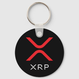 XRP-Ripple Rot und Weiß-Logo | Grundlegender Schlü Schlüsselanhänger