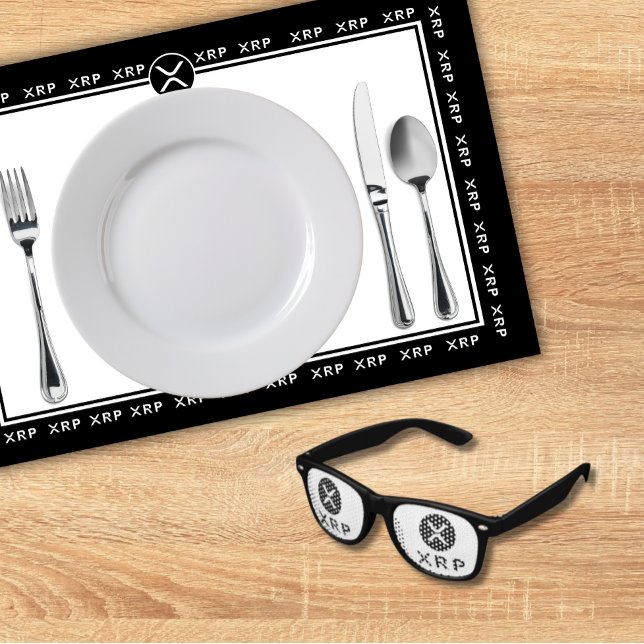XRP-Symbol lustige Crypto-Gastgeschenke Partybrille (Funny XRP symbol sunglasses for Crypto Themed parties)