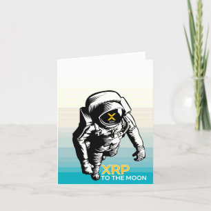 XRP TO MOON - XRP-Kryptowährung Dankeskarte
