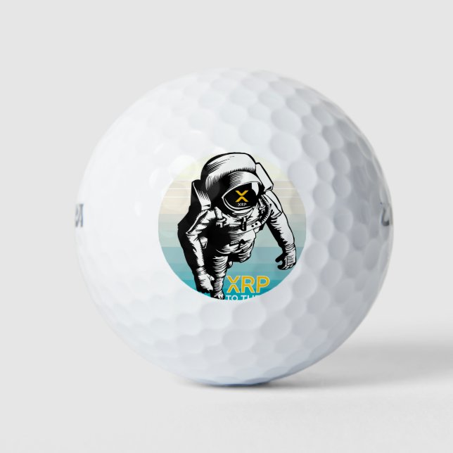 XRP TO MOON - XRP-Kryptowährung Golfball (Vorderseite)
