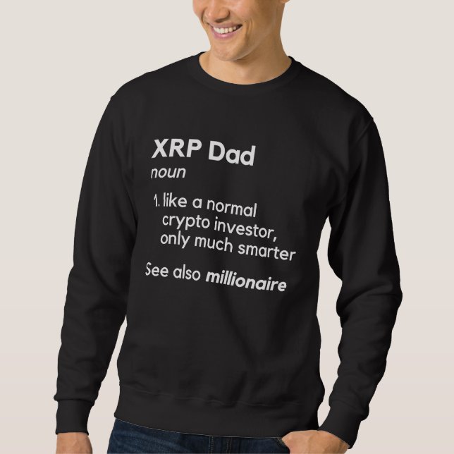 XRP Vater Krypto Sweatshirt (Vorderseite)