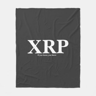 XRP Wenn Sie wissen, wissen Sie Fleecedecke