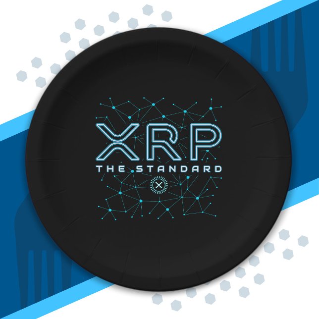 XRPL Blockchain XRP Kryptowährungsstars Pappteller (Von Creator hochgeladen)