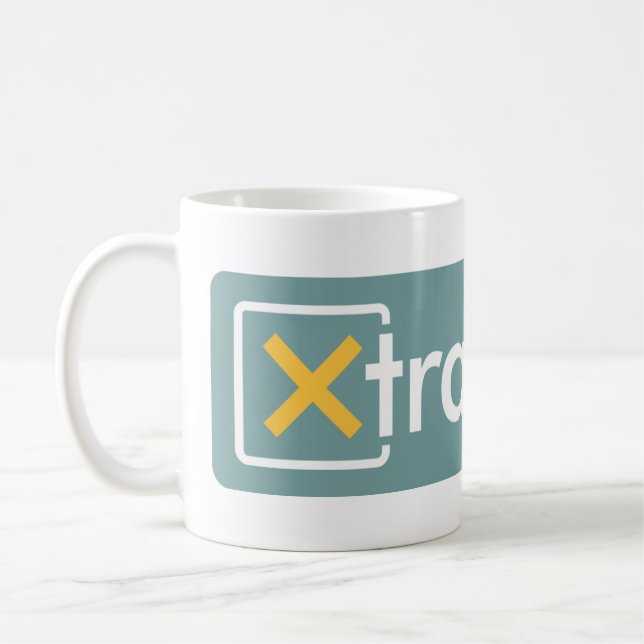 XtraMath große Logo-Tasse Kaffeetasse (Links)