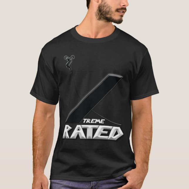 Xtreme Bewertet-BMX T-Shirt (Vorderseite)