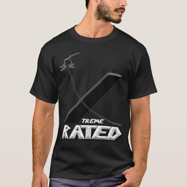 Xtreme Bewertet-Skiier T-Shirt (Vorderseite)