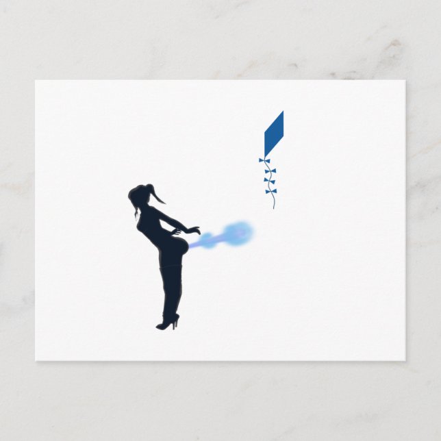 Xtreme Drachenfliegen Postkarte (Vorderseite)