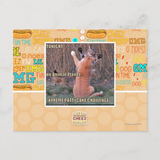 Xtreme PattyCake Challenge Postkarte (Vorderseite)