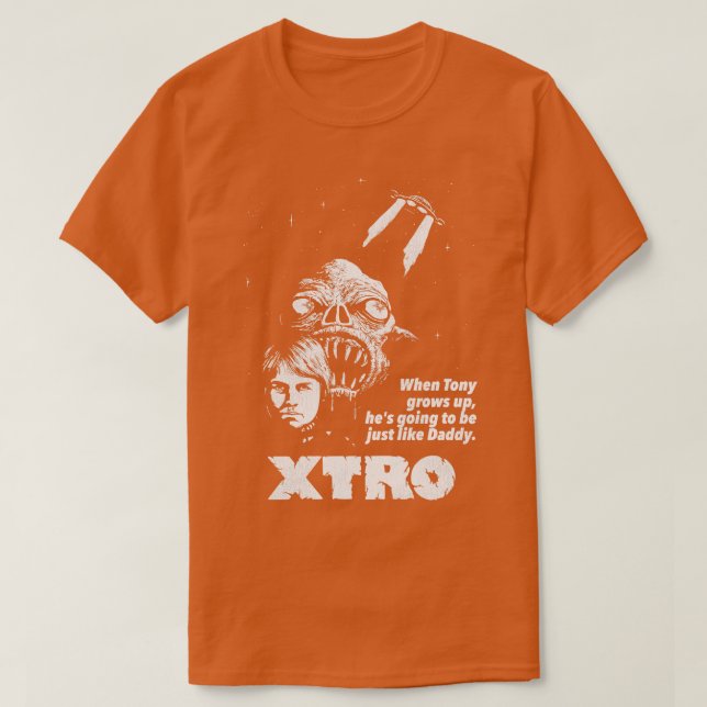 XTRO Retro 80er Horror Movie T-Shirt (Design vorne)
