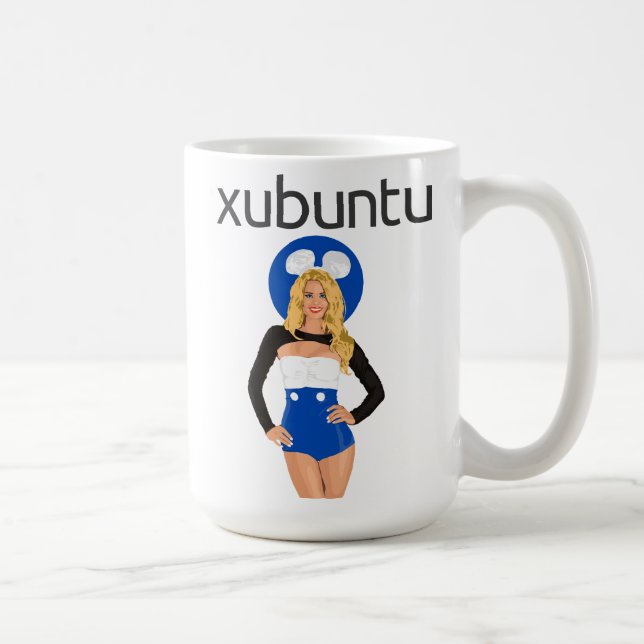 Xubuntu Mädchen-Tasse! Tasse (Rechts)