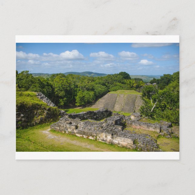 Xunantunich Mayan Ruin in Belize Postkarte (Vorderseite)