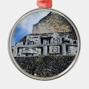 Xunantunich Mayan Ruin in Belize Silbernes Ornament