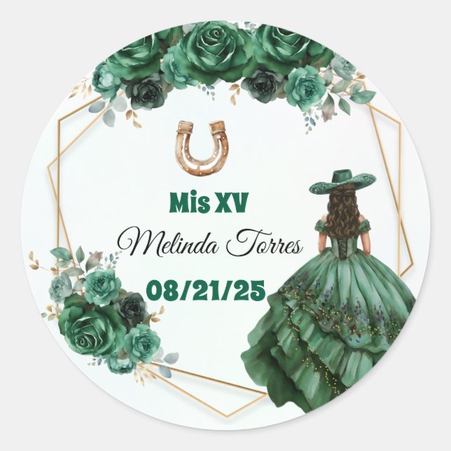 xv-Aufkleber Runder Aufkleber (Vorderseite)