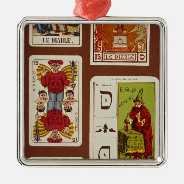 XV der Teufel Ornament Aus Metall (Vorne)