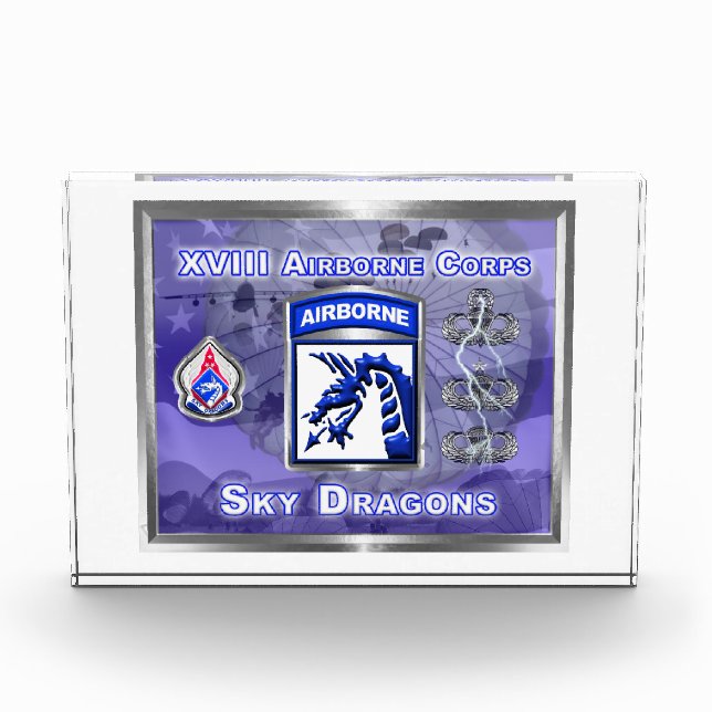 XVIII Im Flugzeug Corps Sky Dragons Custom Fotoblock (Vorderseite)