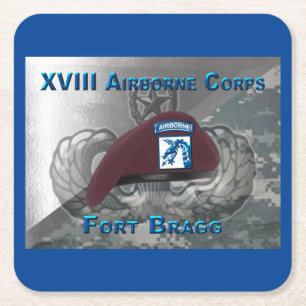 XVIII. Luftlandekorps Rechteckiger Pappuntersetzer