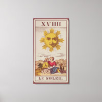 XVIIII Le Soleil, französische Tarot-Karte der Son