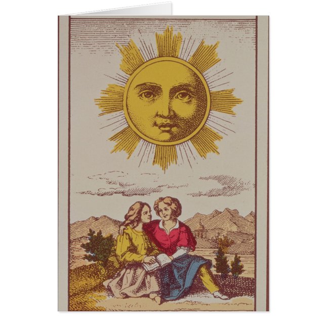 XVIIII Le Soleil, französische Tarotkarte des Sun (Vorne)