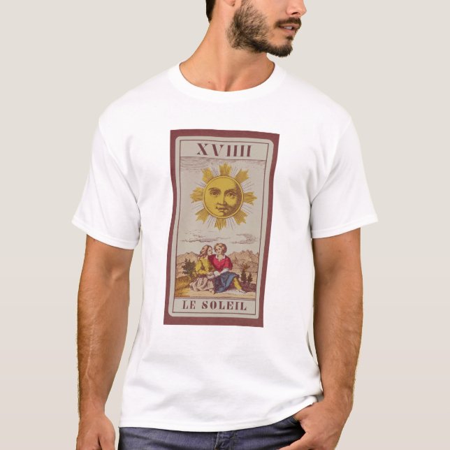 XVIIII Le Soleil, französische Tarotkarte des Sun T-Shirt (Vorderseite)