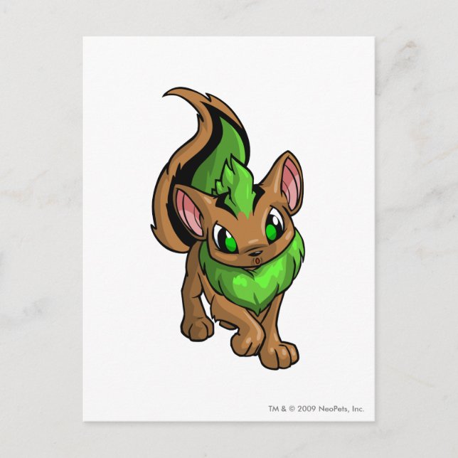 Xweetok Green Postkarte (Vorderseite)