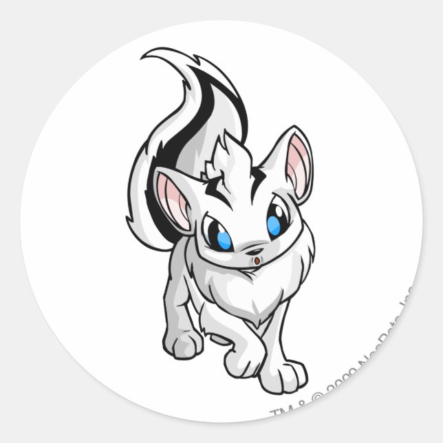 Xweetok Weiß Runder Aufkleber (Vorderseite)