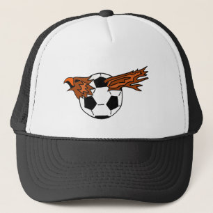 XX Adler Soraing vom Fußball-Ball-Cartoon Truckerkappe