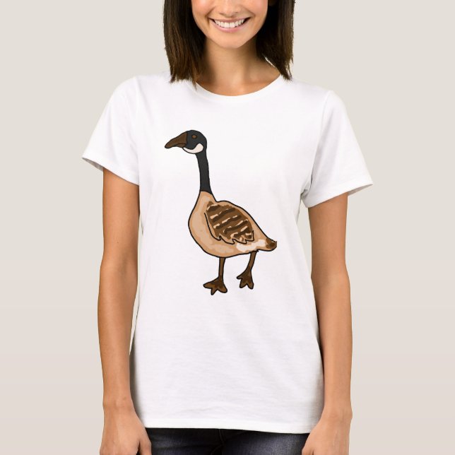 XX alberner Gans-Cartoon T-Shirt (Vorderseite)
