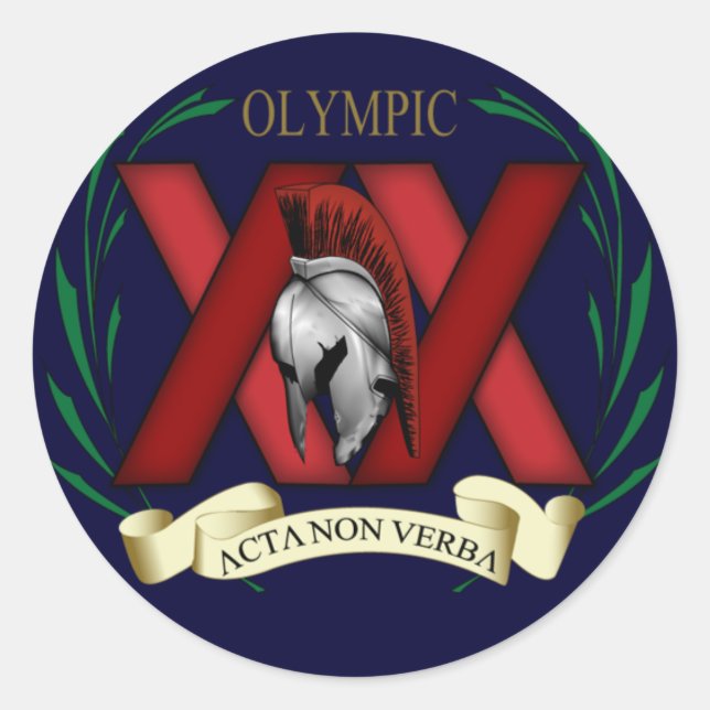 XX Aufkleber auf blau (Vorderseite)