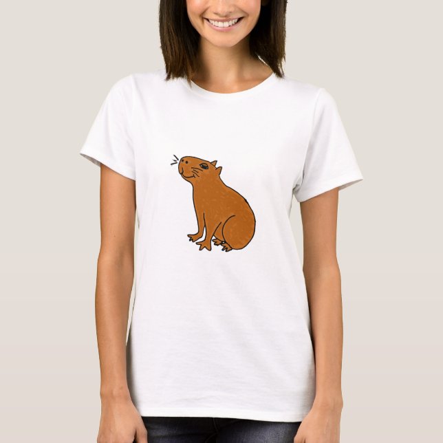 XX Capybara-Kunst T-Shirt (Vorderseite)