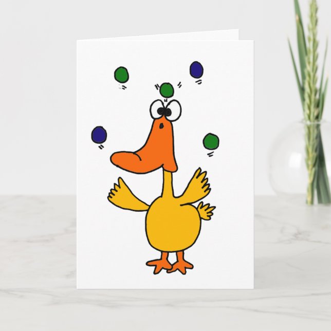 XX - CLUTZ Duck Juggling Design Karte (Vorderseite)