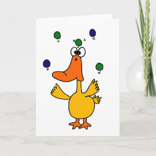 XX - CLUTZ Duck Juggling Design Karte