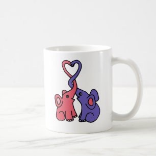 XX Elefant-Liebe-Cartoon Tasse
