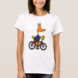 XX Enten-Reitfahrrad-Cartoon T-Shirt