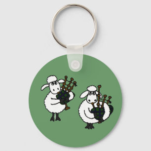 XX fantastische Schafe, die Bagpipes spielen Schlüsselanhänger